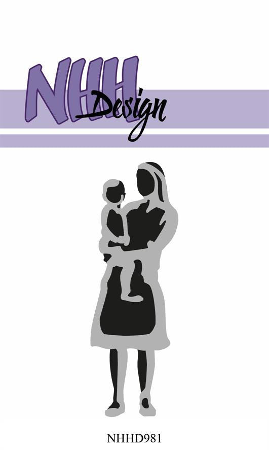 NHHD981 Dies NHH Design - "Layered Dies - Woman with child"