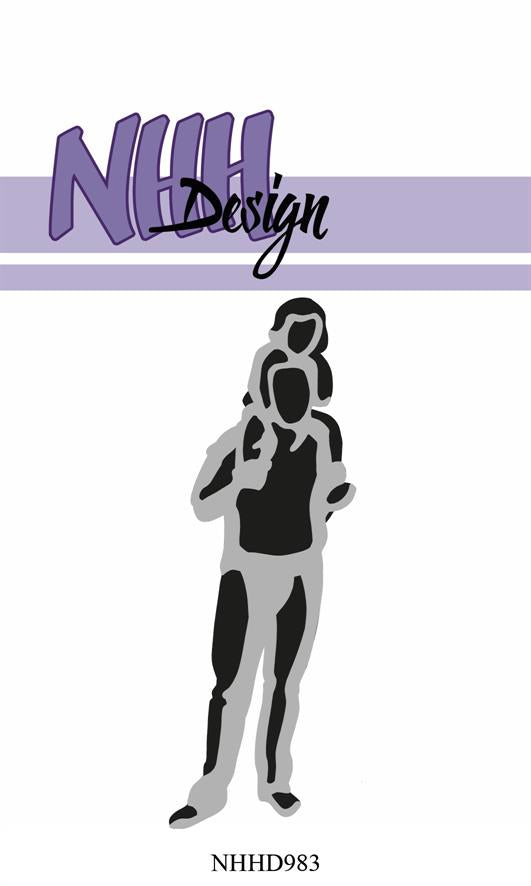 NHHD983 Dies NHH Design - "Layered Dies - Man with child"