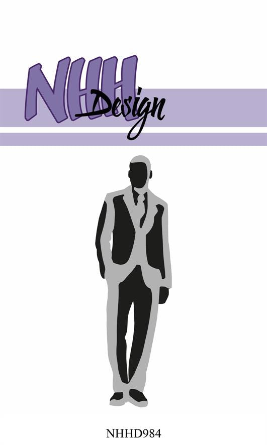 NHHD984 Dies NHH Design - "Layered Dies - Man in suit #1"
