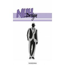 NHHD984 Dies NHH Design - "Layered Dies - Man in suit #1"