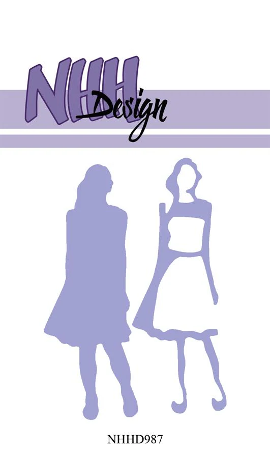 NHHD987 Dies NHH Design - "Layered Dies - Young woman #2"