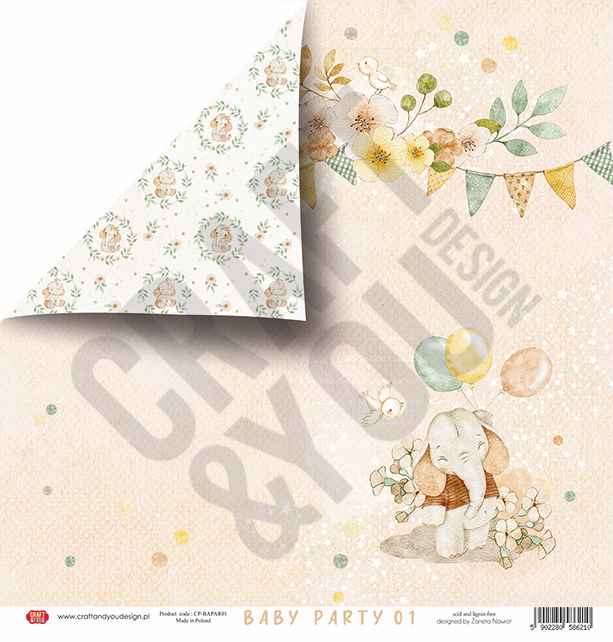 CPB-BAPAR15 Block 15x15 Craft&You Design - BABY PARTY