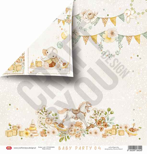CPB-BAPAR15 Block 15x15 Craft&You Design - BABY PARTY