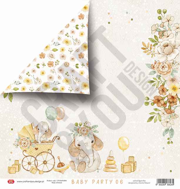 CPB-BAPAR15 Block 15x15 Craft&You Design - BABY PARTY
