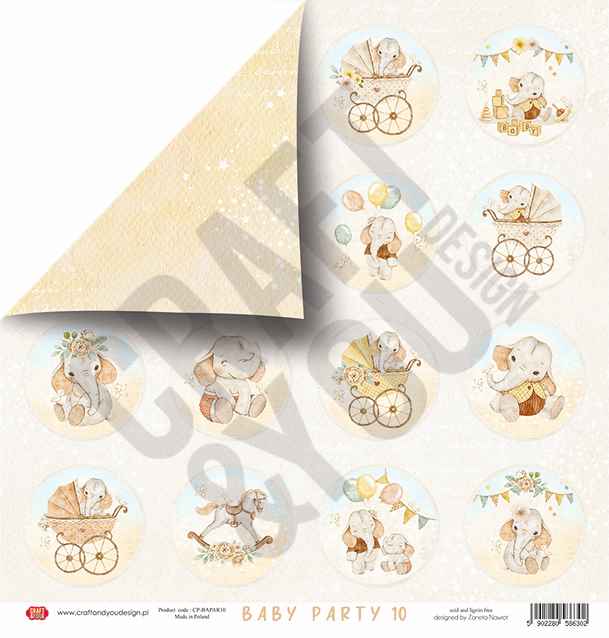 CSET01-BAPAR-4 CREATIVE set 30,5x30,5cm Baby Party