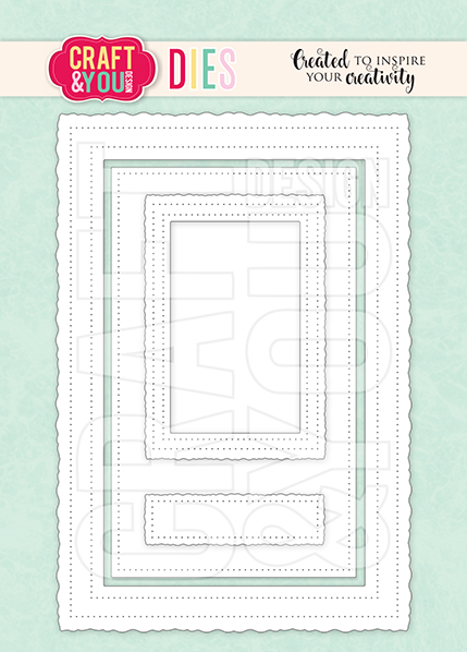 CW184 Cutting Die - Old Frames - Craft&You Design