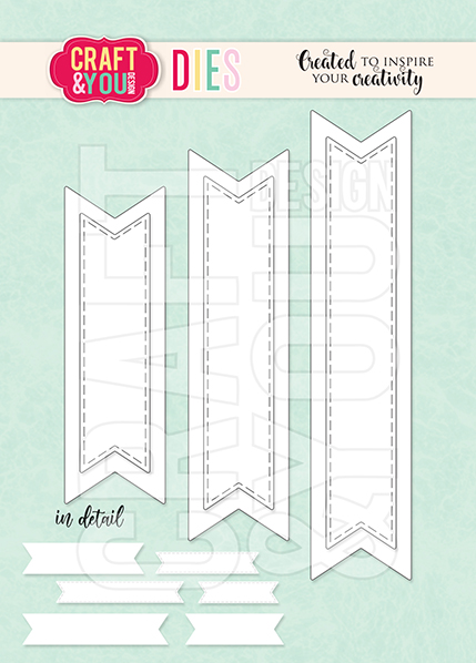 CW189 Cutting Die - Banners set 2 - Craft&You Design