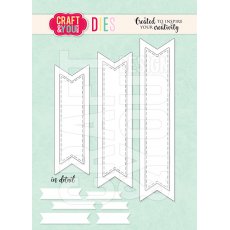 CW189 Cutting Die - Banners set 2  - Craft&You Design