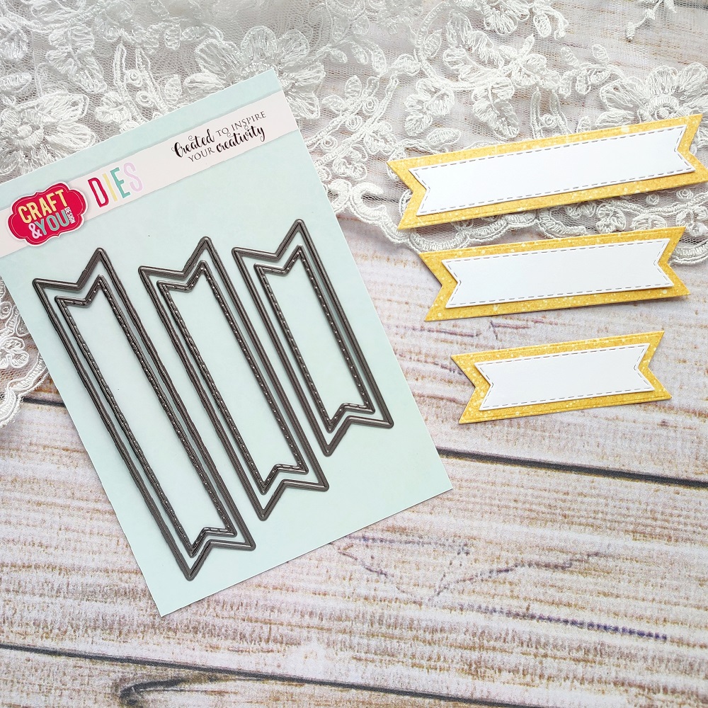CW189 Cutting Die - Banners set 2 - Craft&You Design