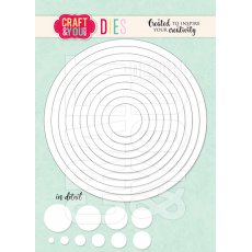 CW191 Cutting Die - Circles  - Craft&You Design