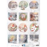 EWK1292 A4 one side paper -Marianne Design -Winter wishes
