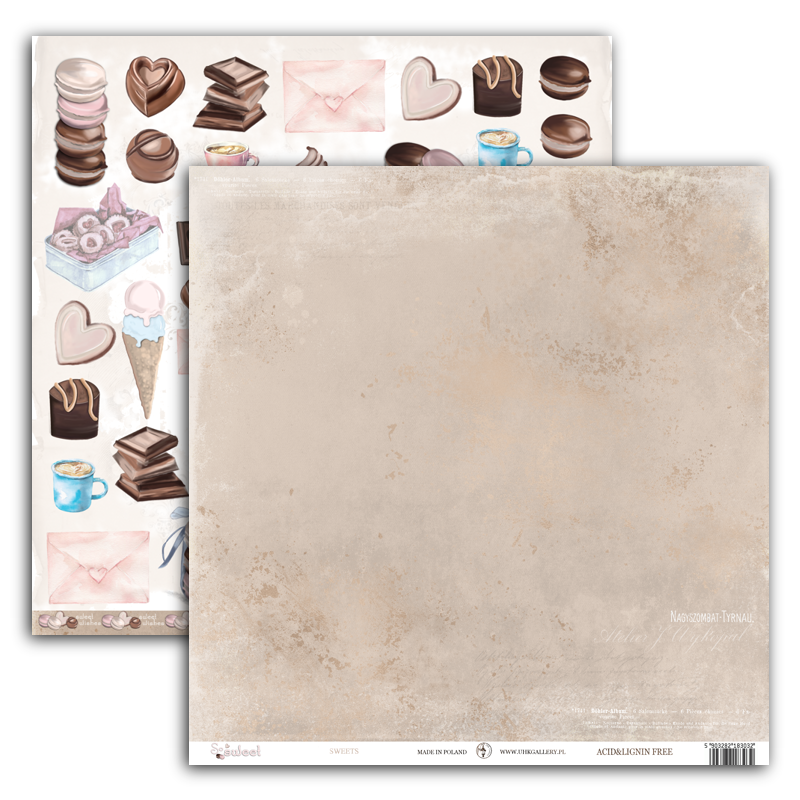 UHK-SS So Sweet - DOUBLE-SIDED PAPER SET 30.5 x 30.5 cm