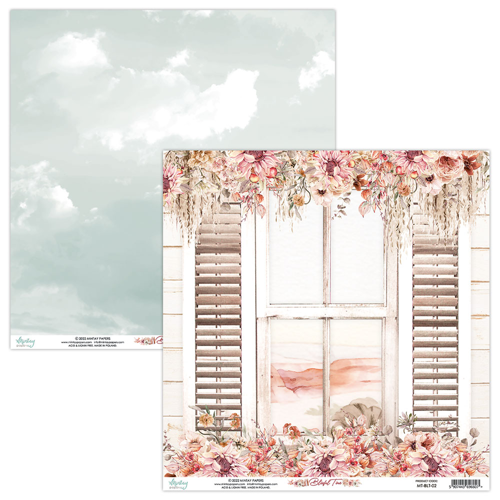 MT-BLT-08 Blissful Time - MINTAY pad of paper 15.2x15.2cm