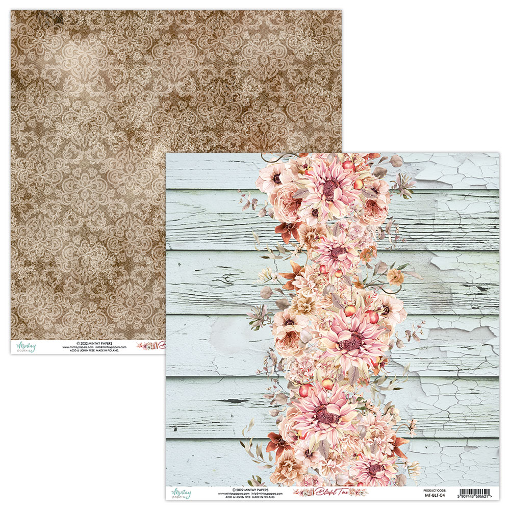 MT-BLT-08 Blissful Time - MINTAY pad of paper 15.2x15.2cm