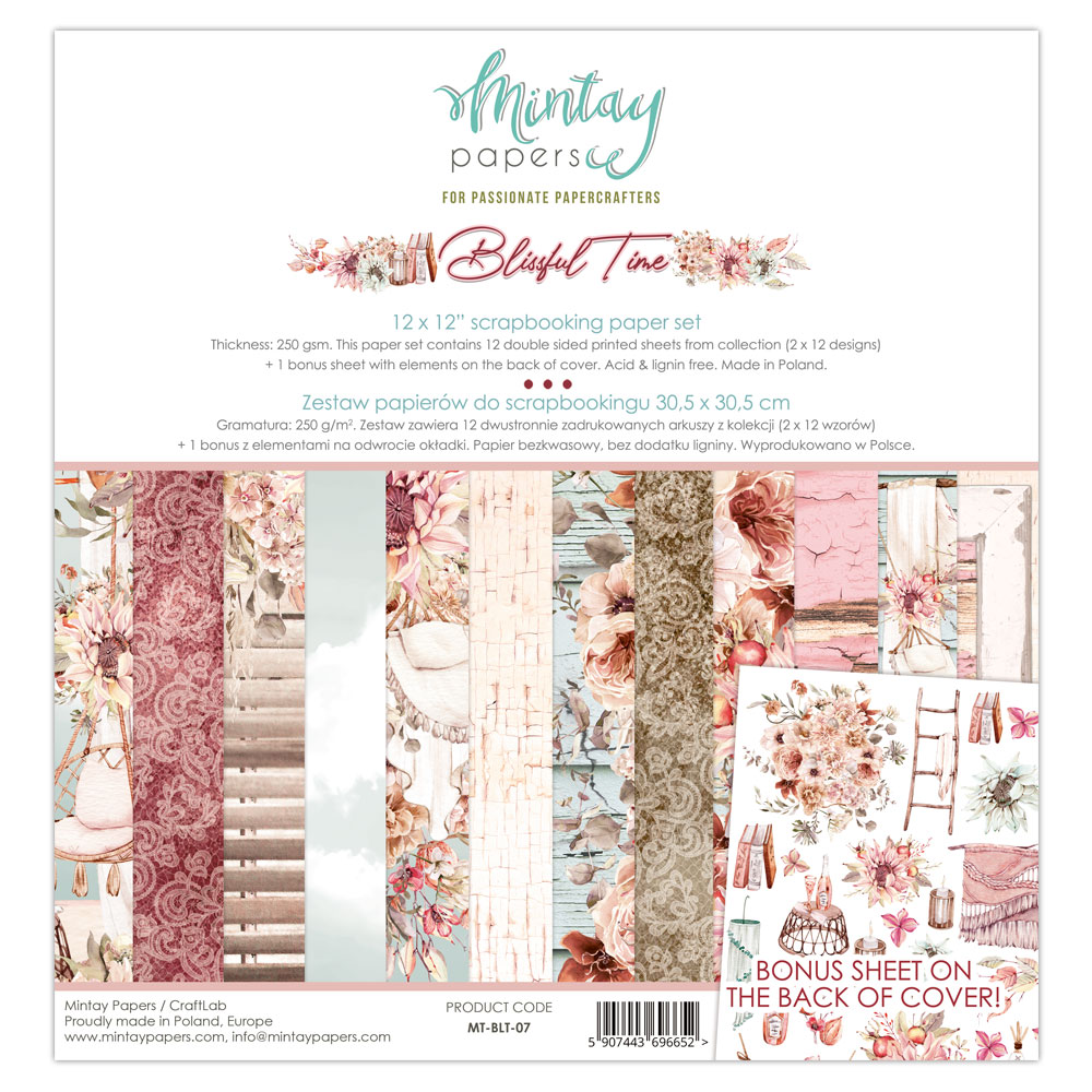 MT-BLT-07 Blissful Time - paper set 30.5x30.5cm