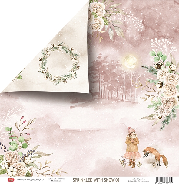 CPB-SWS15 Block 15x15 Craft&You Design - Sprinkled with Snow
