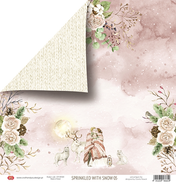 CPB-SWS15 Block 15x15 Craft&You Design - Sprinkled with Snow