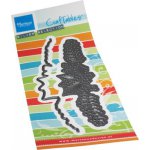 CR1599 Metal Die Marianne Design - Craftable - Stitching border Pine Twigs