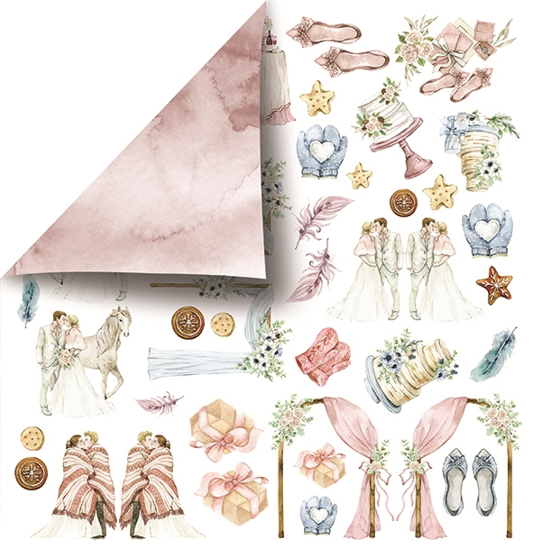 CSET04-SWS-8 CREATIVE set 30,5x30,5cm Sprinkled with Snow