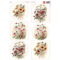 MB0203  A4 one side paper -Marianne Design - MATTIE'S MOOISTE AUTUMN BOUQUETS