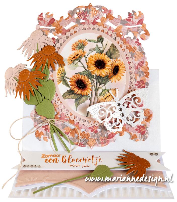 MB0203 A4 one side paper -Marianne Design - MATTIE'S MOOISTE AUTUMN BOUQUETS