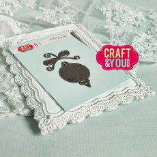 CW195 Cutting Die - Christmas Ball with a bow