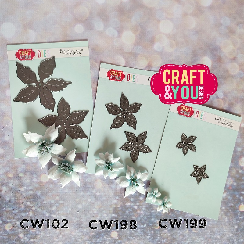 CW199 Cutting Die - Mini Poinsettia