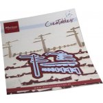 LR0778 Metal Die Marianne Design - Creatable - TINY'S SNOWY SIGNPOST & FENCE