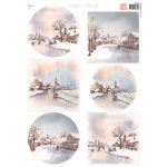 MB0204 A4 one side paper -Marianne Design -Ice Skating