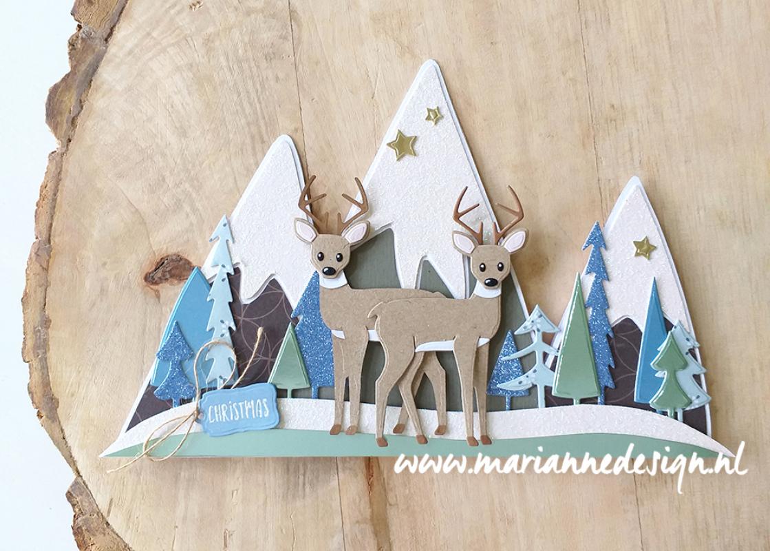 PS8045 Mask Marianne Design - Mountains by Marleen - A5
