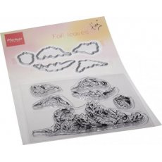 TC0885  TINY'S FALL LEAVES STAMP & DIE SET