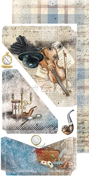 CC-F24-AMS-10 AGE OF MYSTERIES - JUNK JOURNAL - ZESTAW DODATKÓW