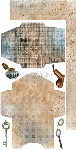 CC-F24-AMS-10 AGE OF MYSTERIES - JUNK JOURNAL - ZESTAW DODATKÓW