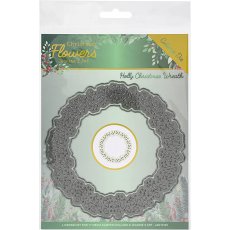 JAD10103  Jeanine's art  Cutting Die - Holly Christmas Wreath