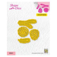 SD241 Shape Dies Christmas "Pine cones"