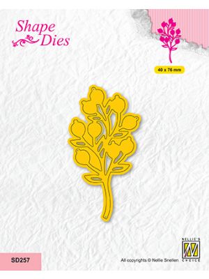 SD257 shape dies garden serie: "branch with fruits"