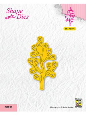 SD258 shape dies garden serie: "branch with leaves"