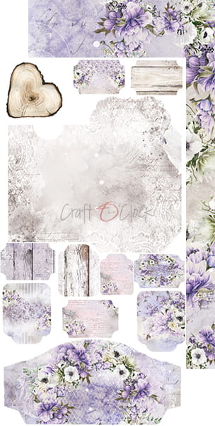 CC-F23-LI-10 A LITTLE OF INSPIRATION - JUNK JOURNAL - ZESTAW DODATKÓW