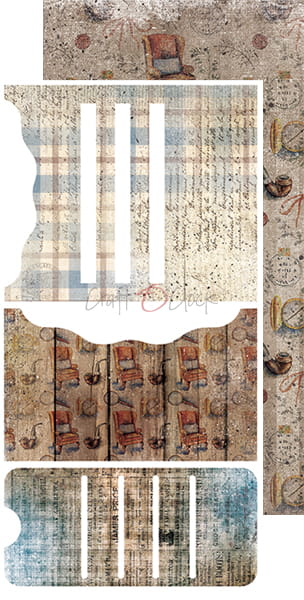 CC-F24-AMS-10 AGE OF MYSTERIES - JUNK JOURNAL - ZESTAW DODATKÓW