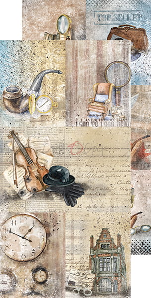 CC-F24-AMS-10 AGE OF MYSTERIES - JUNK JOURNAL - ZESTAW DODATKÓW