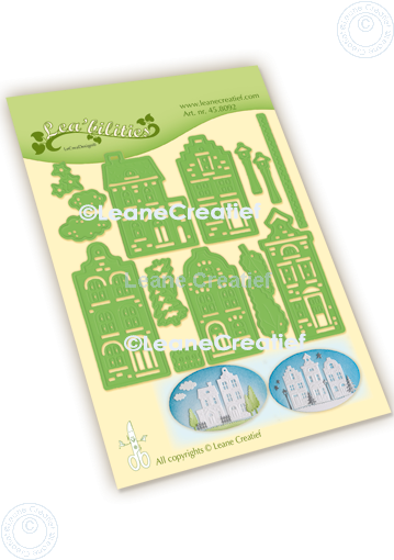 45.8092 Metal Die Leane Creatief - Lea'bilitie® Street view, cut & embossing die
