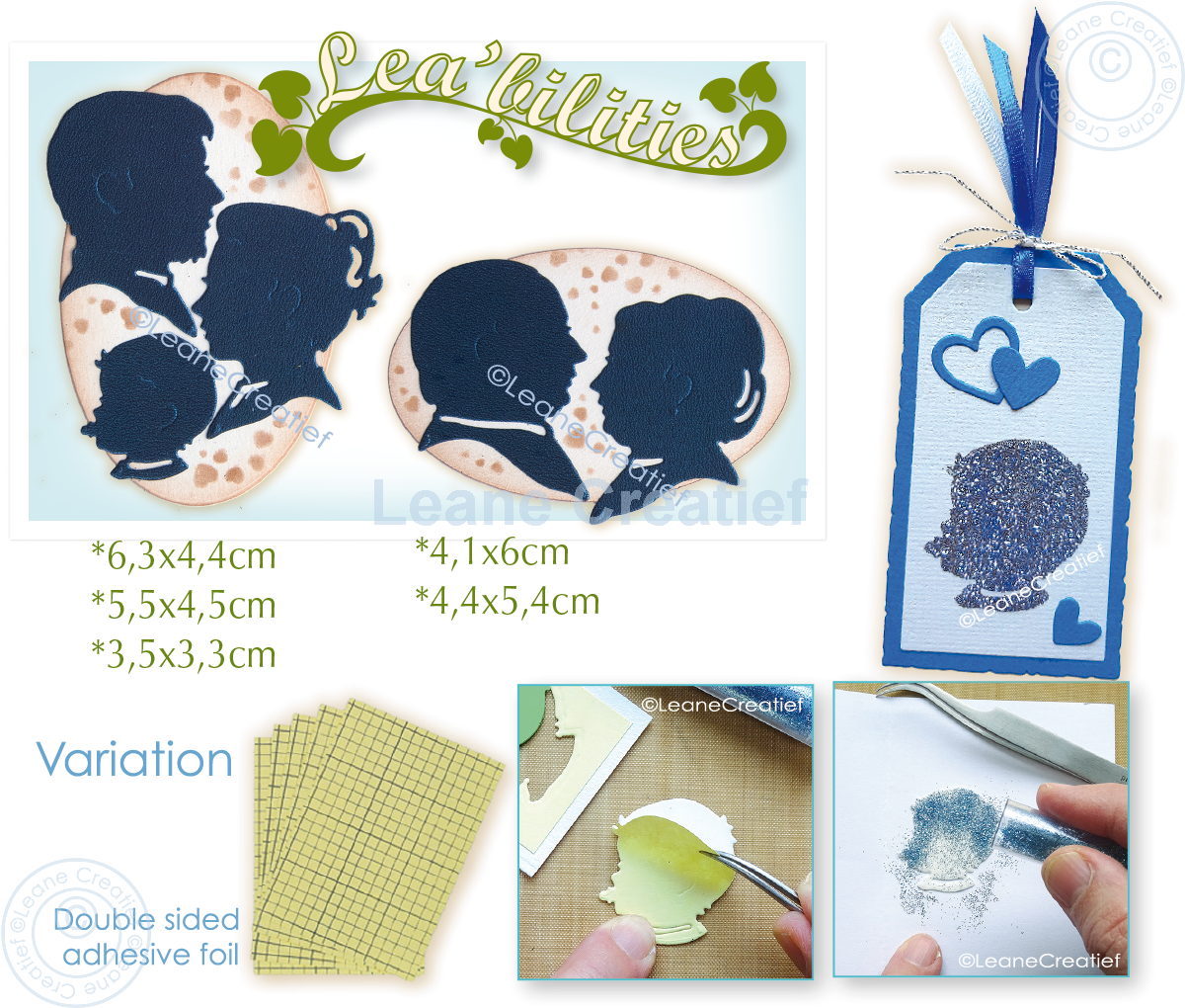 45.8115 Metal Die Leane Creatief - House cut and embossing die