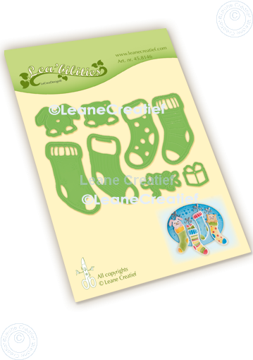 45.8146 Metal Die Leane Creatief - Christmas stockings, cut & embossing die