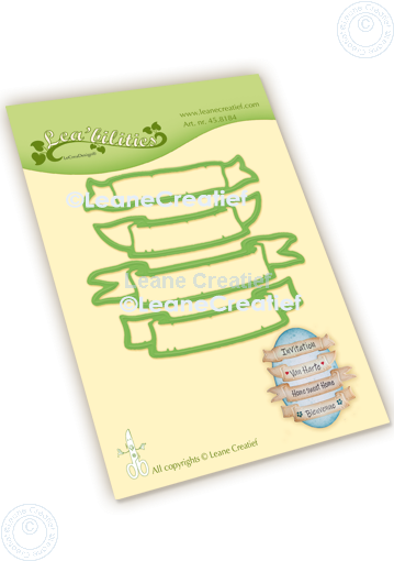 45.8184 Metal Die Leane Creatief - Banners, cut & embossing die