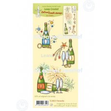 55.8023 Leane Creatief Acrylic Stamp -  combi clear stamp Fireworks