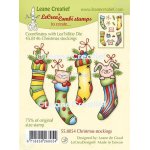 55.8054 Leane Creatief Acrylic Stamp - combi clear stamp Christmas stockings