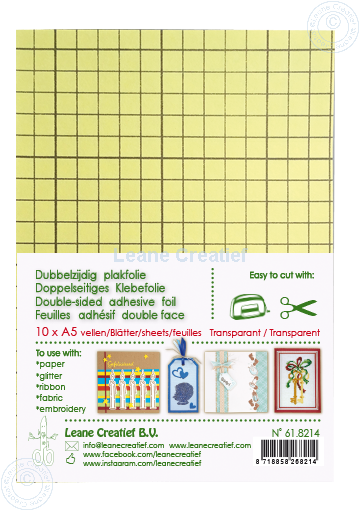61.8214 Double sided adhesive foil transparent A5