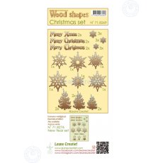 71.8269 Wood shapes Christmas set