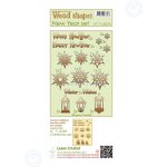 71.8276 Wood shapes New Year set 35 pieces