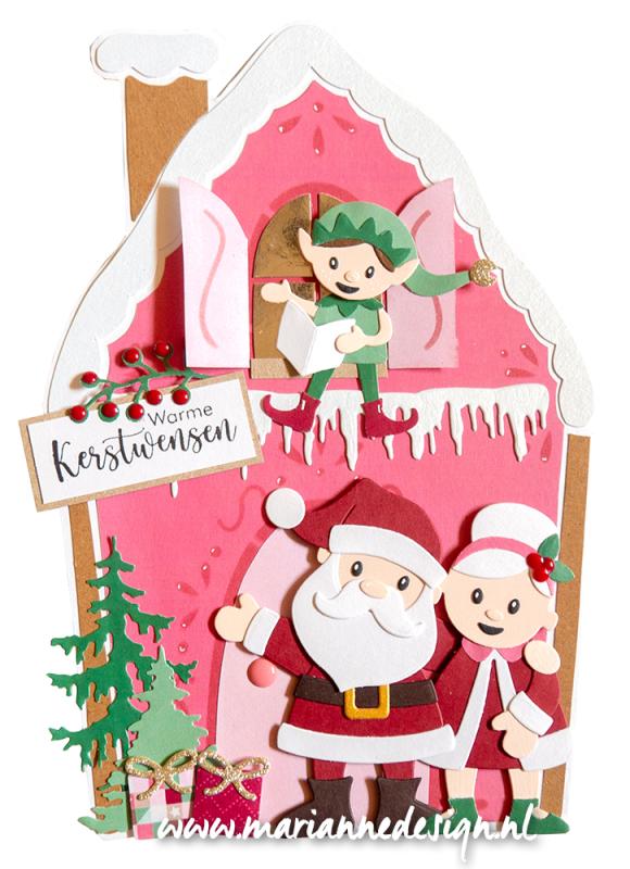 PS8132 Mask Marianne Design - Gingerbread house by Marlen- A5